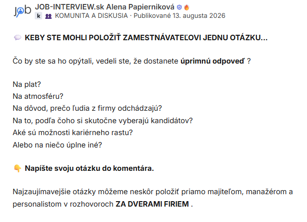 Komunita a diskusia v Klube Kariéry